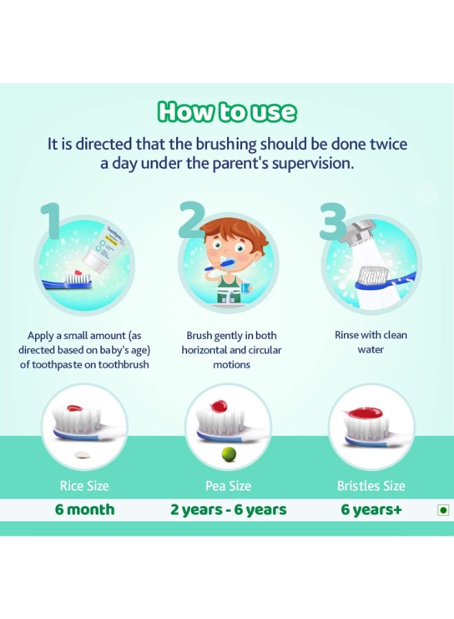 Chicco Toothpaste for Kids, Best for Baby (6+ years), Mild Mint Flavour, 70g | With Fluoride to Remove Plaque | Low Abrasive| Helps Prevent Cavities | IDA Accepted - Image 5